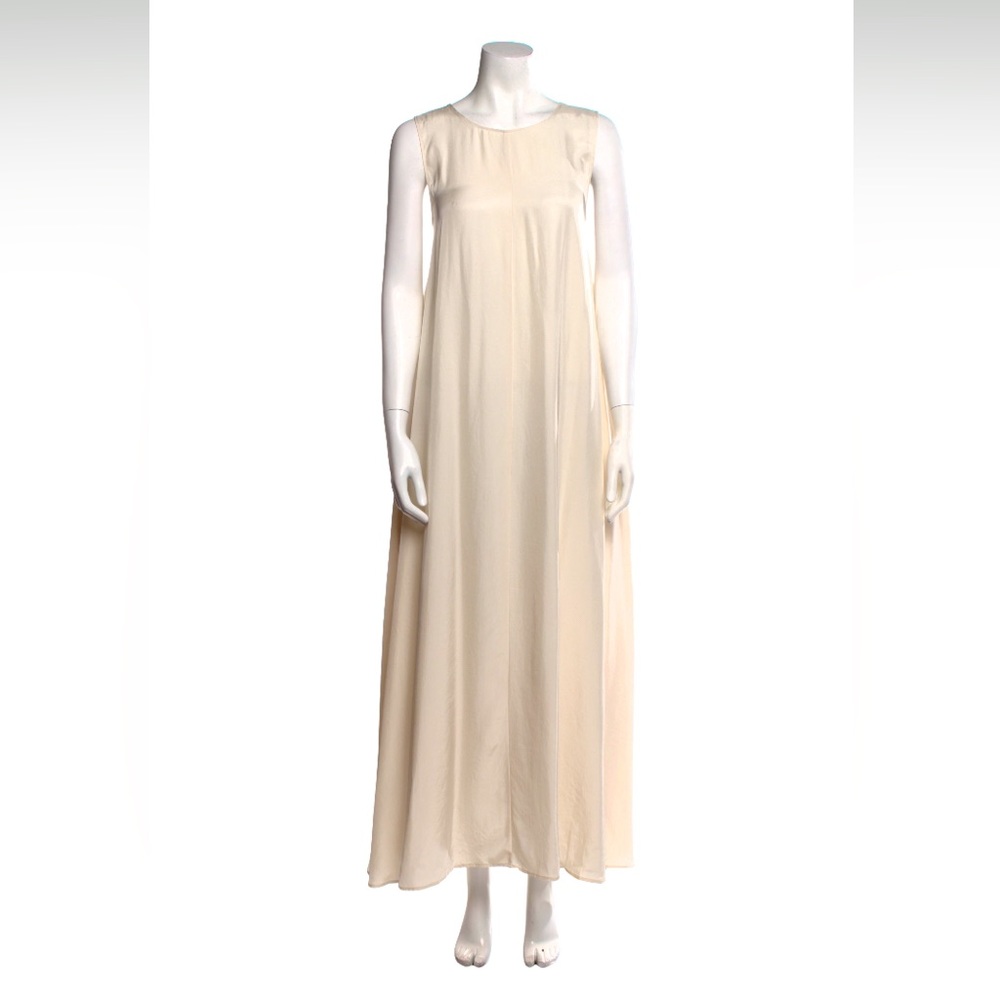 Moussy Satin Ivory Slip Dress